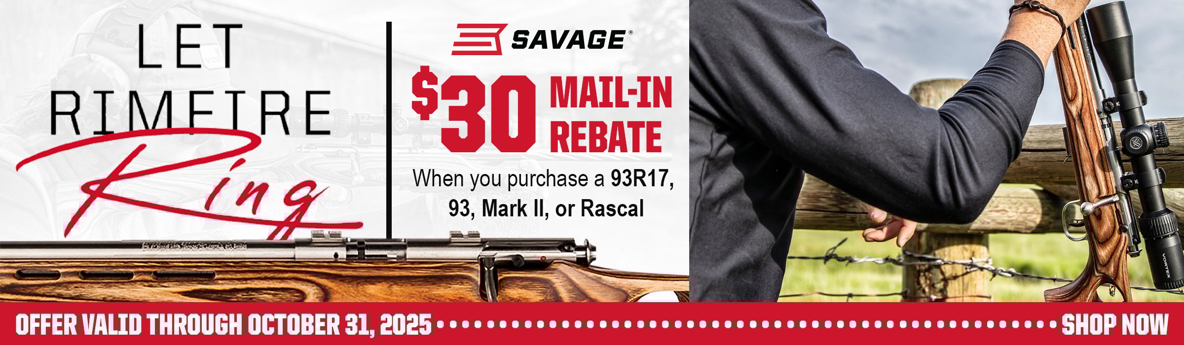 Savage Let Rimfire Ring Rebate